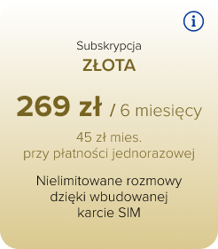 Subskrypcja Złota (6 miesięcy)